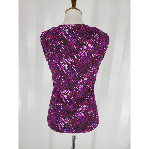Unlisted by Kenneth Cole Artistic Purple and Pink Fitted Tank - Picture 4 of 8
